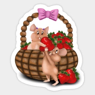 Strawberry Love Sticker
